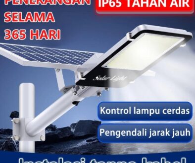 Lalaku【Garansi 10 tahun】Lampu Tenaga Surya Outdoor Otomatis nyala jalan LED