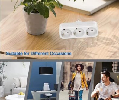 SANJI DLV STEKER LISTRIK 3 LUBANG GROUNDING SOCKET SOKET EXTENSION 3680W WATT 16A AMPERE 250V B3 1G